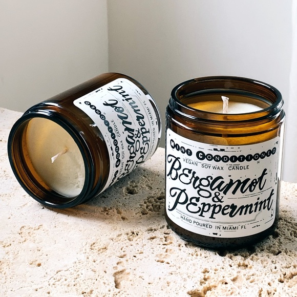 BERGAMOT + PEPPERMINT_SOY CANDLE by Mint CO. - Picture 4 of 6